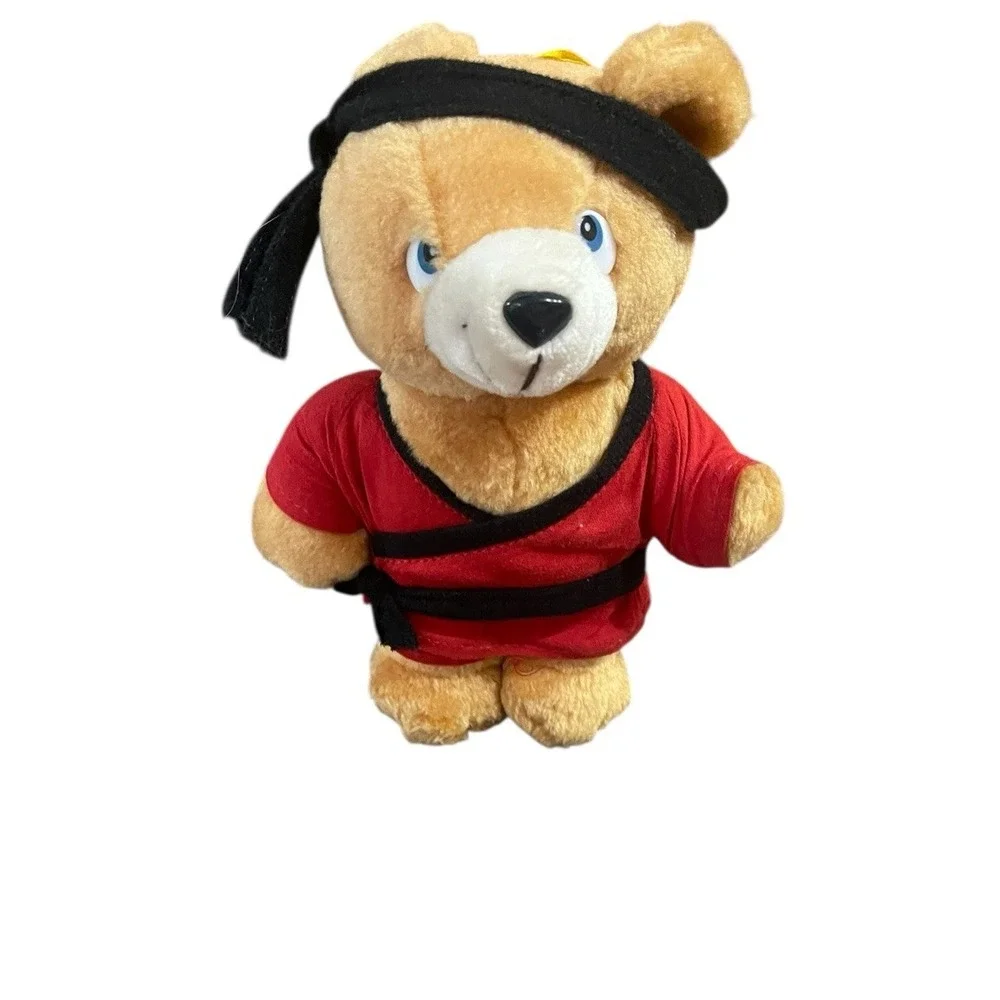 Vintage 1990 Nanco Toys Taekwondo Plush Teddy Bear Martial Arts Karate Belts 90s